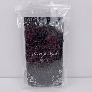 FREE PEOPLE TIGHTS, BROW & BLACK COLOR, ONE SIZE FITS ALL,94%POLYAMID 6%ELASTANE